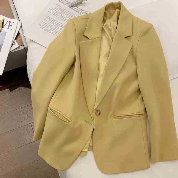 elegant yellow women blazer 2022 new spring korean style vneck lady office suit jacket casual solid color loose women jacket j220813, White;black
elegant yellow women blazer 2022 new spring korean style vneck lady office suit jacket casual solid color loose women jacket j220813, White;black