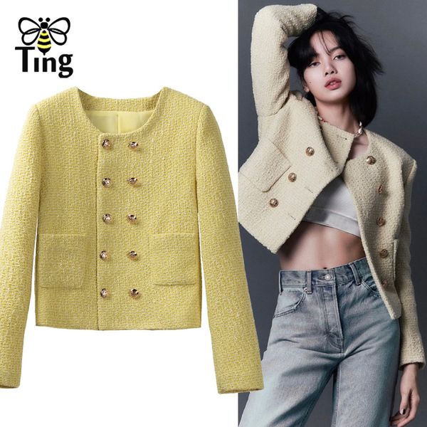 wo tingfly designer fashion winter autumn women casual short coat elegant england style lady double breasted outwerwear za 221129, Black;brown
wo tingfly designer fashion winter autumn women casual short coat elegant england style lady double breasted outwerwear za 221129, Black;brown