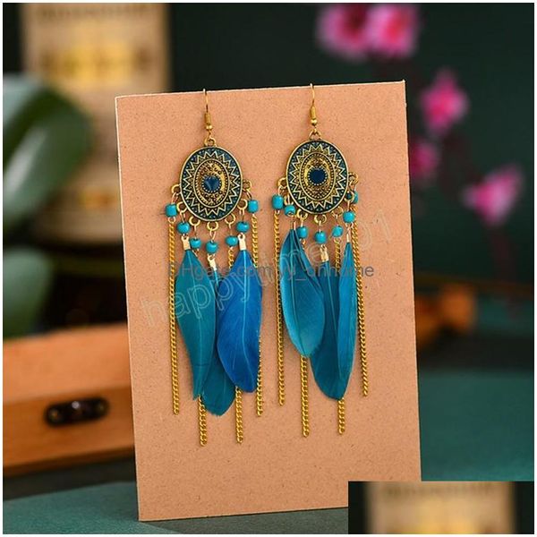 dangle chandelier womens ethnic boho long feather earrings bijoux summer vintage gold alloy chain tassel dangle drop delivery jewel dhugm, Silver
dangle chandelier womens ethnic boho long feather earrings bijoux summer vintage gold alloy chain tassel dangle drop delivery jewel dhugm, Silver
