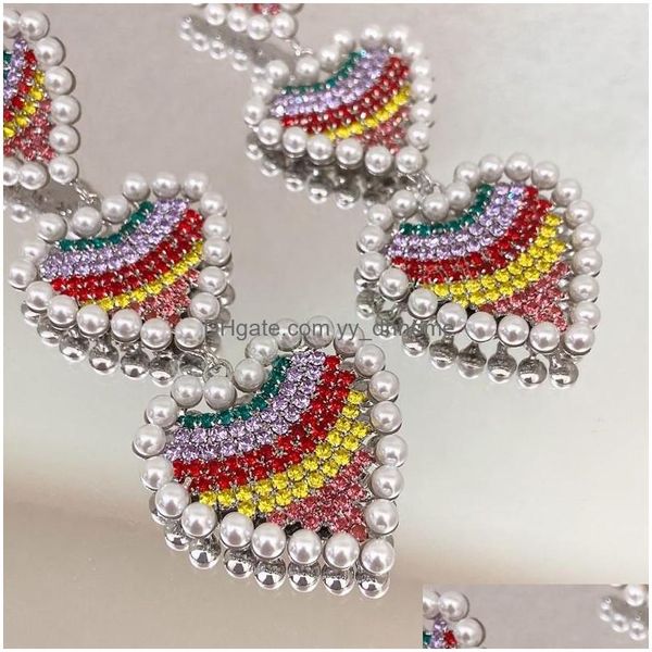 dangle chandelier korean luxury exaggerated colorf rhinestone heart dangle earrings for women elegant pearl pendientes party jewel dhmzl, Silver
dangle chandelier korean luxury exaggerated colorf rhinestone heart dangle earrings for women elegant pearl pendientes party jewel dhmzl, Silver
