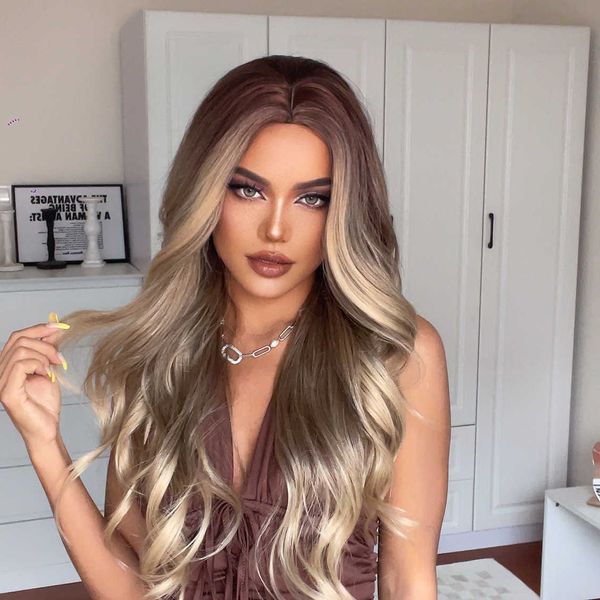 headwear hair accessories synthetic wigs new fashion wigs long red brown root blonde highlight body wavy synthetic wigs for white women
headwear hair accessories synthetic wigs new fashion wigs long red brown root blonde highlight body wavy synthetic wigs for white women