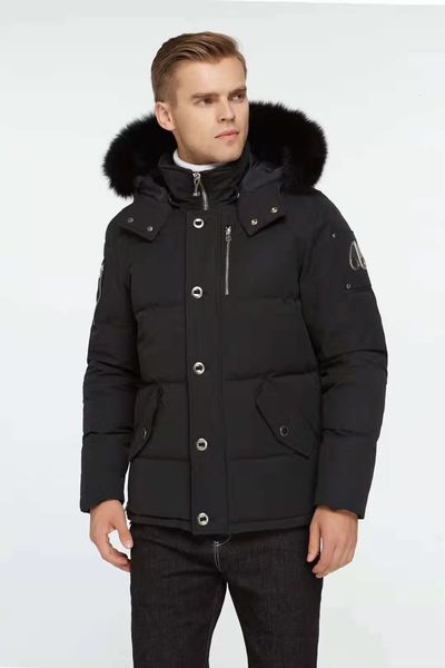 men's down parkas winter men down jacket fur collar hooded 3q thickened winter duck removable hood short coat for 221129, Black
men's down parkas winter men down jacket fur collar hooded 3q thickened winter duck removable hood short coat for 221129, Black