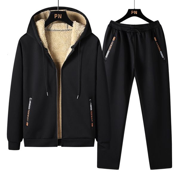 men's tracksuits winter clothes men fashion clothing fleece tracksuit men 2 piece outfits men sports wear fur lined hoodies and pants s, Gray
men's tracksuits winter clothes men fashion clothing fleece tracksuit men 2 piece outfits men sports wear fur lined hoodies and pants s, Gray