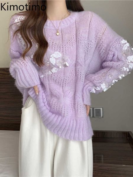 women's sweaters kimotimo mesh stitching sequins sweater women 2022 autumn round neck long sleeves sweater korean ins design kawaii swe, White;black
women's sweaters kimotimo mesh stitching sequins sweater women 2022 autumn round neck long sleeves sweater korean ins design kawaii swe, White;black