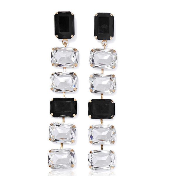 charm fashion simple black and white contrast crystal earrings jewelry tassel long earrings 221129, Golden
charm fashion simple black and white contrast crystal earrings jewelry tassel long earrings 221129, Golden