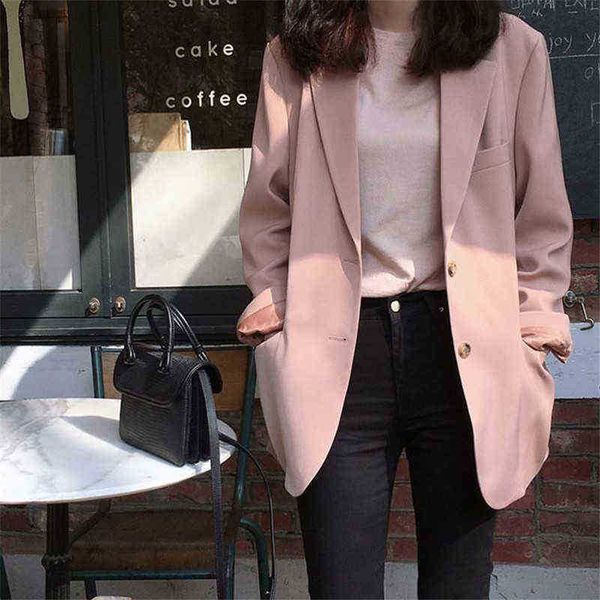 suit blazers spring and autumn new korean suit jacket women's leisure loose pink suit slim white blazer office ladies coats j220813, White;black
suit blazers spring and autumn new korean suit jacket women's leisure loose pink suit slim white blazer office ladies coats j220813, White;black