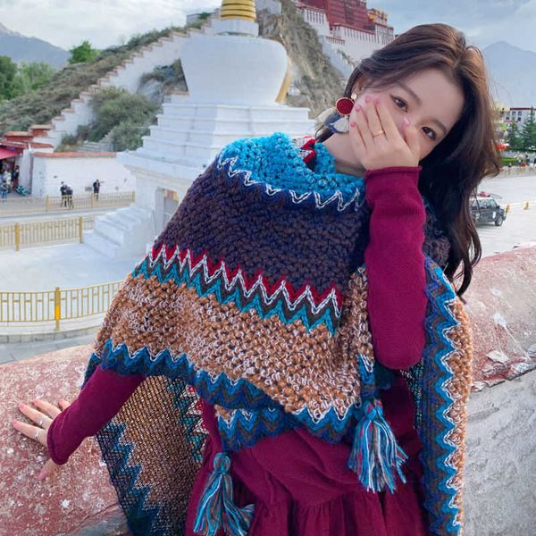 yunnan shawl lijiang ethnic style southern tourism cloak type blanket scarf xinjiang prairie cloak female winter, Blue;gray
yunnan shawl lijiang ethnic style southern tourism cloak type blanket scarf xinjiang prairie cloak female winter, Blue;gray