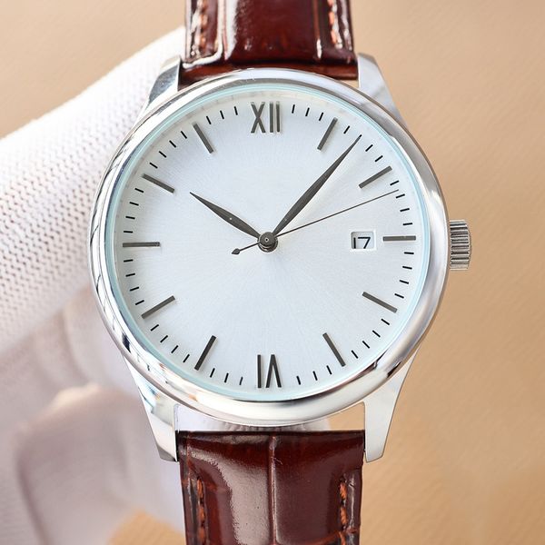 watchs mens watch automatic movement 42mm round bezel fashion business wristwatches montre de luxe, Slivery;brown
watchs mens watch automatic movement 42mm round bezel fashion business wristwatches montre de luxe, Slivery;brown