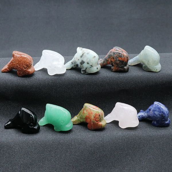 1 inch little dolphin carved stone rose quartz carving crystal healing decoration animal ornaments microlandschaft crafts, Black
1 inch little dolphin carved stone rose quartz carving crystal healing decoration animal ornaments microlandschaft crafts, Black