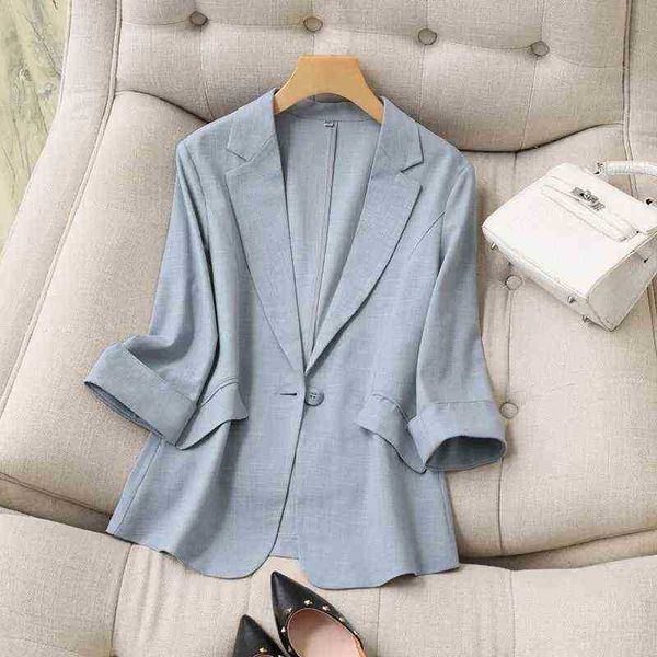casual suit women 2022 spring and summer new korean fashion professional wear thin threequarter sleeve blazer jacket j220813, White;black
casual suit women 2022 spring and summer new korean fashion professional wear thin threequarter sleeve blazer jacket j220813, White;black