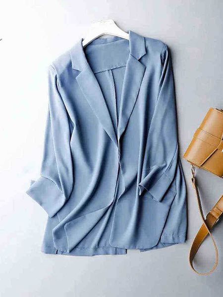 summer thin white blazer jacket women casual split 34 sleeves chiffon midlength suit jacket beach sun protection womens clothing j220813, White;black
summer thin white blazer jacket women casual split 34 sleeves chiffon midlength suit jacket beach sun protection womens clothing j220813, White;black