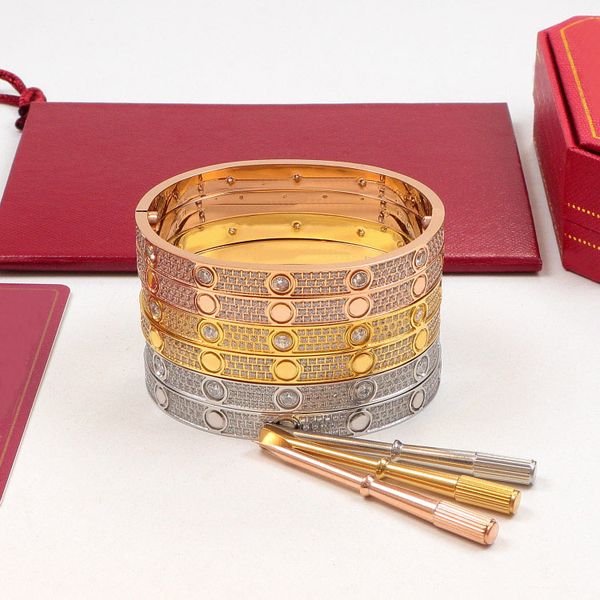 luxury love screw bracelet designer bracelets fashion jewelry women men bangle classic titanium steel alloy full diamond craft gold rose sil, Black
luxury love screw bracelet designer bracelets fashion jewelry women men bangle classic titanium steel alloy full diamond craft gold rose sil, Black