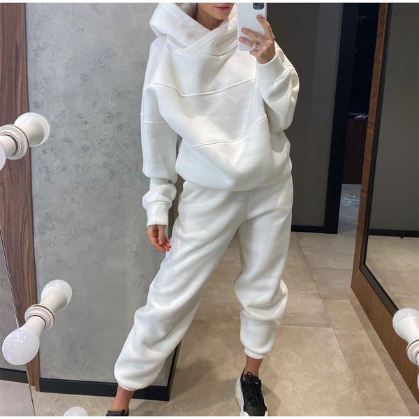 women's two piece pants womens autumn winter tracksuit warm fleece suits hoodies casual sweatshirts jogging pant outfits sweatpants 2, White
women's two piece pants womens autumn winter tracksuit warm fleece suits hoodies casual sweatshirts jogging pant outfits sweatpants 2, White