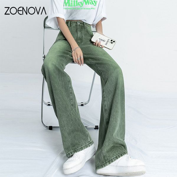 womens jeans zoenova baggy green woman vintage streetwear y2k korean fashion jean denim pants straight wide leg female overalls 221129, Blue
womens jeans zoenova baggy green woman vintage streetwear y2k korean fashion jean denim pants straight wide leg female overalls 221129, Blue