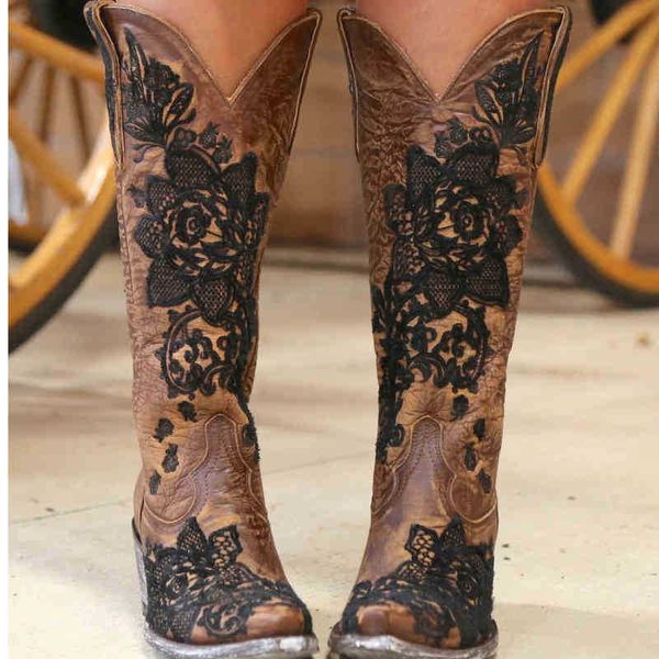boots women cowboy new winter 2022 fashion embroidered chunky heels slip on mid calf female retro western 220901, Black
boots women cowboy new winter 2022 fashion embroidered chunky heels slip on mid calf female retro western 220901, Black