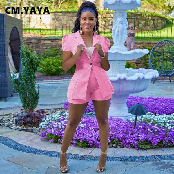 cm yaya elegant women puff pastry short sleeve blazer and shorts matching office lady pink yellow blue two 2 piece set outfits j220813, White;black
cm yaya elegant women puff pastry short sleeve blazer and shorts matching office lady pink yellow blue two 2 piece set outfits j220813, White;black