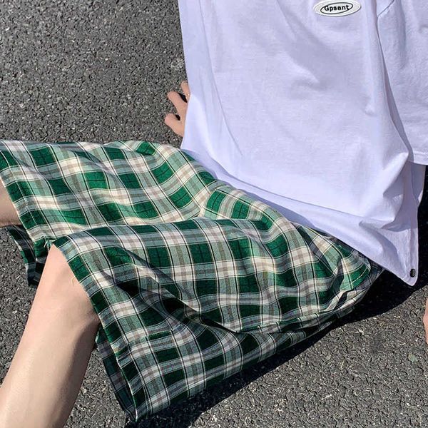 men's shorts summer thin fashion casual drawstring plaid streetwear loose straight beach s hawaiian t221129, White;black
men's shorts summer thin fashion casual drawstring plaid streetwear loose straight beach s hawaiian t221129, White;black