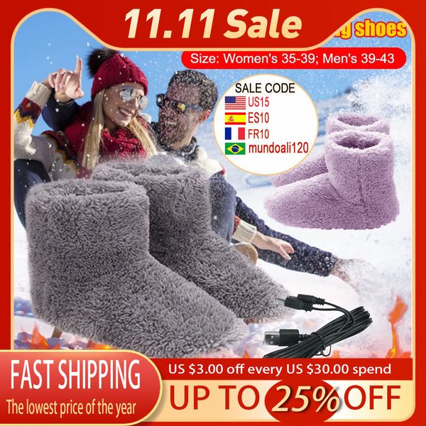 electrically heated shoes super soft winter warm snow boots usb charging washable comfortable plush electric foot warmer gift for women men, Black;yellow
electrically heated shoes super soft winter warm snow boots usb charging washable comfortable plush electric foot warmer gift for women men, Black;yellow