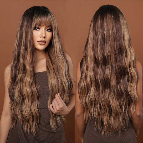 headwear accessories bvr mixed chocolate brown golden blonde heat ristant afro hair long curly synthetic wigs with bangs for black women
headwear accessories bvr mixed chocolate brown golden blonde heat ristant afro hair long curly synthetic wigs with bangs for black women