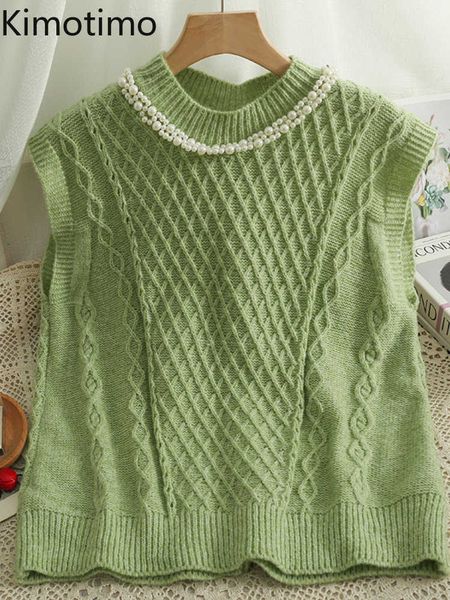 women's sweaters kimotimo beaded argyle knitted vest women 2022 autumn round neck loose sweater korean chic fashion all match twisted s, White;black
women's sweaters kimotimo beaded argyle knitted vest women 2022 autumn round neck loose sweater korean chic fashion all match twisted s, White;black