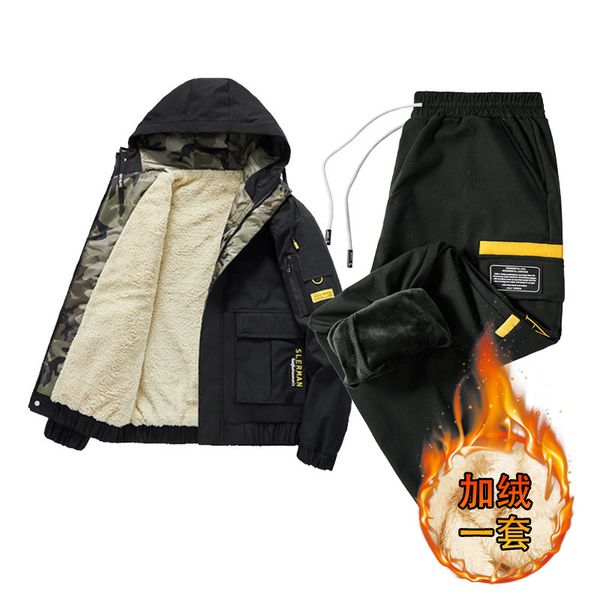 men's tracksuits men sets winter fleece warm thick zipper hooded jacketpants casual two pieces tracksuit sports suits plus size 9xl clo, Gray
men's tracksuits men sets winter fleece warm thick zipper hooded jacketpants casual two pieces tracksuit sports suits plus size 9xl clo, Gray