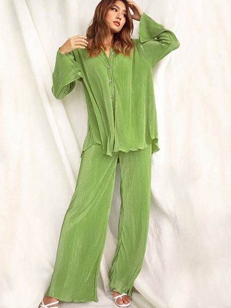 women's two piece pants pleated shirts trousers women's suit long flare sleeve shirt and high waist wide leg pants women sets spri, White
women's two piece pants pleated shirts trousers women's suit long flare sleeve shirt and high waist wide leg pants women sets spri, White