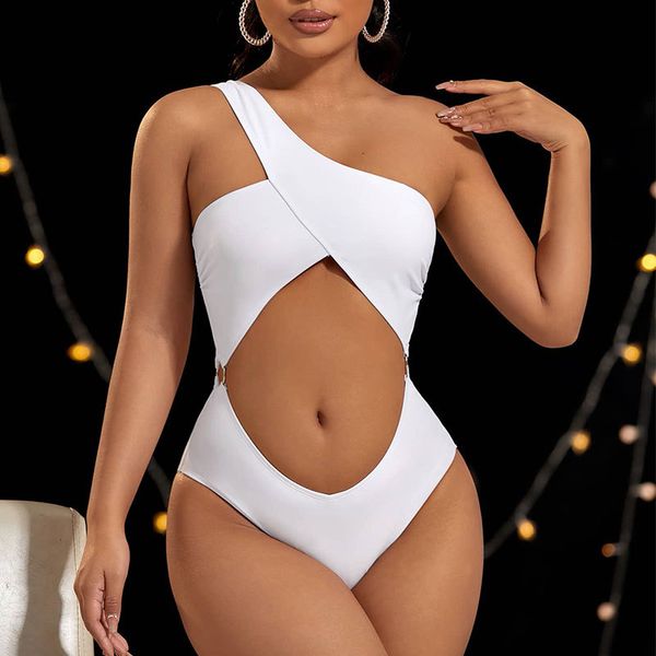 women's swimwear cut out one piece swimsuit set for female xl brazilian beachwear outfits for women swimming beach suit, White;black
women's swimwear cut out one piece swimsuit set for female xl brazilian beachwear outfits for women swimming beach suit, White;black