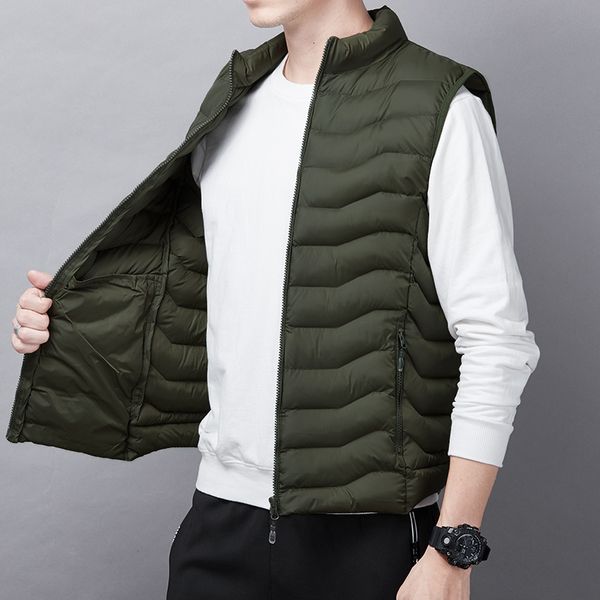 men's vests down cotton vest boys' light and thin with campshoulder autumn winter men's coat korean fashion handsome youth 22, Black;white
men's vests down cotton vest boys' light and thin with campshoulder autumn winter men's coat korean fashion handsome youth 22, Black;white
