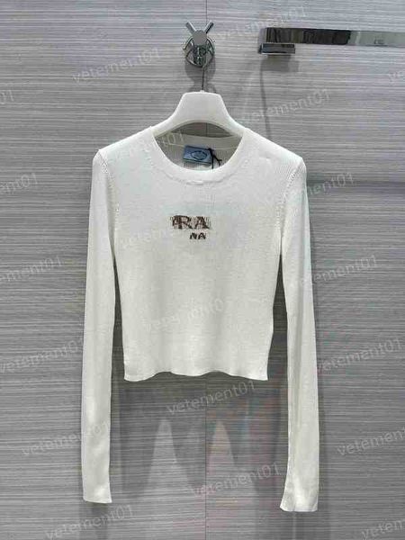 luxury womens sweaters p..da 2022 early fall slim fit cropped knit long sleeve t-shirt brand designer women sweater, White;black
luxury womens sweaters p..da 2022 early fall slim fit cropped knit long sleeve t-shirt brand designer women sweater, White;black