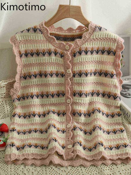 women's sweaters kimotimo jacquard sleeveless knitted vest 2022 new striped wavy edge sweater korean chic sweet overlap slim vest j2209, White;black
women's sweaters kimotimo jacquard sleeveless knitted vest 2022 new striped wavy edge sweater korean chic sweet overlap slim vest j2209, White;black
