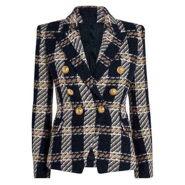 suit high street fashion 2022 designer jacket women lion but, White;black