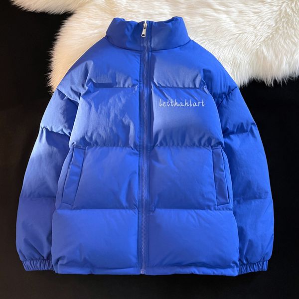 men's down parkas winter basick letter print puffer jacket korean fashion trends thick solid stand collar streetwear teenage loose padd, Black
men's down parkas winter basick letter print puffer jacket korean fashion trends thick solid stand collar streetwear teenage loose padd, Black