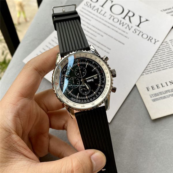 wristwatches men s full function chronograph quartz watch rubber strap 316 fine steel case brand 221128, Slivery;brown
wristwatches men s full function chronograph quartz watch rubber strap 316 fine steel case brand 221128, Slivery;brown