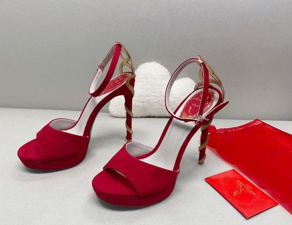 fashion brands morgana sandals shoes women gold crystal snake wrapped waterproof taiwan lady high heels party wedding dress gladiator, Black
fashion brands morgana sandals shoes women gold crystal snake wrapped waterproof taiwan lady high heels party wedding dress gladiator, Black
