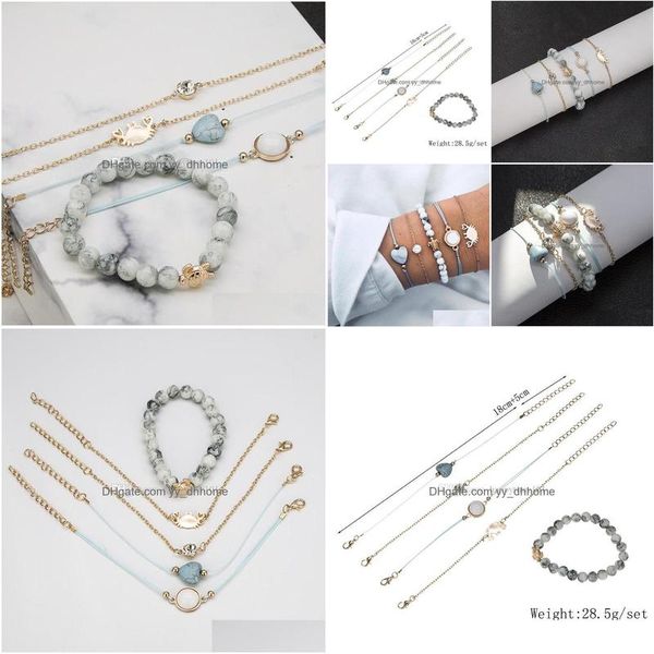 charm bracelets fashion 5pcs/set boho women beads bracelet set personality stone turtle love crab femme pseras bileklik jewelry drop dhn7g, Golden;silver
charm bracelets fashion 5pcs/set boho women beads bracelet set personality stone turtle love crab femme pseras bileklik jewelry drop dhn7g, Golden;silver
