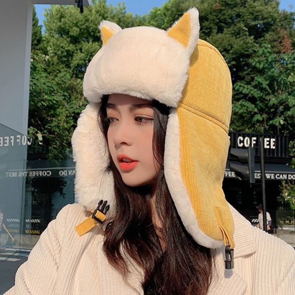 trapper hats women warm earmuffs thicken wool earflapped winter coldproof cotton cat ears cap russian bonnet 221129, Blue;gray
trapper hats women warm earmuffs thicken wool earflapped winter coldproof cotton cat ears cap russian bonnet 221129, Blue;gray