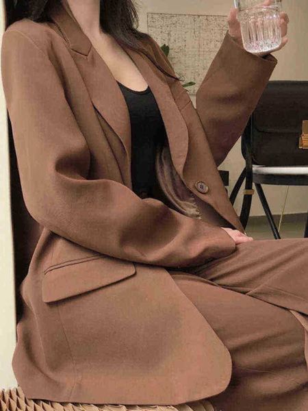 women fashion blazer pantsuit office ladies suit long sleeve jacket pants two piece set femme autumn clothing j220813, White;black
women fashion blazer pantsuit office ladies suit long sleeve jacket pants two piece set femme autumn clothing j220813, White;black
