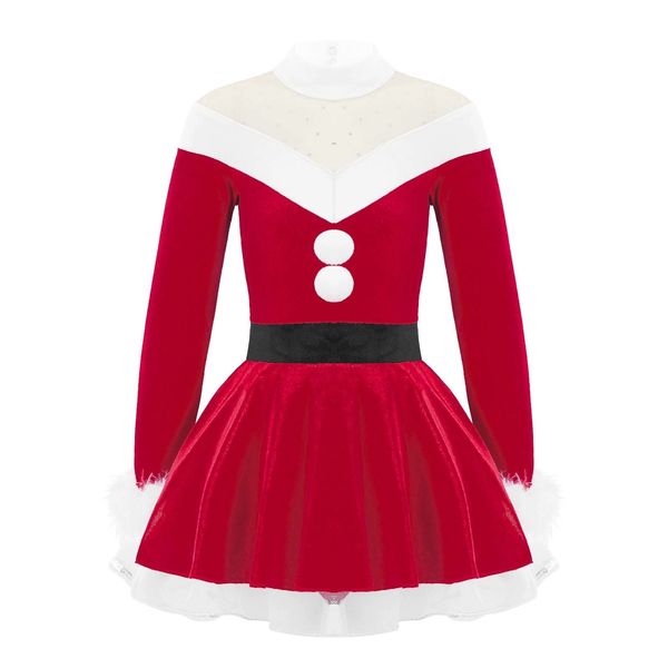 girl's dresses 4-16 years kids girls christmas costumes flannel long sleeve tutu dress velvet stage dance dress bodysuit cosplay xmas o, Red;yellow
girl's dresses 4-16 years kids girls christmas costumes flannel long sleeve tutu dress velvet stage dance dress bodysuit cosplay xmas o, Red;yellow