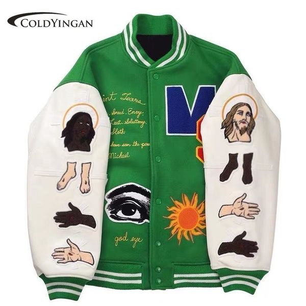 wo coldyingan bomber woman varsity green long sleeves baseball women's winter coats bombers vintage college coat met 221129, Black;brown
wo coldyingan bomber woman varsity green long sleeves baseball women's winter coats bombers vintage college coat met 221129, Black;brown