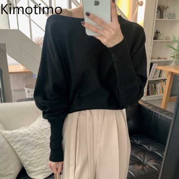 women's sweaters kimotimo one shoulder sweater women korean chic solid allmatch long sleeve sweater autumn bat sleeve loose knitted swe, White;black
women's sweaters kimotimo one shoulder sweater women korean chic solid allmatch long sleeve sweater autumn bat sleeve loose knitted swe, White;black