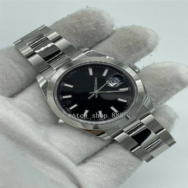 luxury wristwatch datejust 41mm bracelet smooth bezel men's black dial watch automatic watch 126300, Slivery;brown
luxury wristwatch datejust 41mm bracelet smooth bezel men's black dial watch automatic watch 126300, Slivery;brown