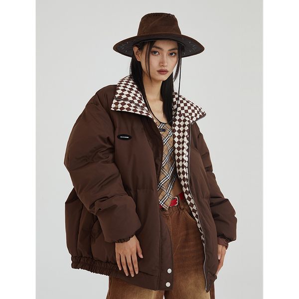 women's down parkas women's style fashion brown cotton clothes stand collar recreational woman down jacket comfortable versatile c, Black
women's down parkas women's style fashion brown cotton clothes stand collar recreational woman down jacket comfortable versatile c, Black