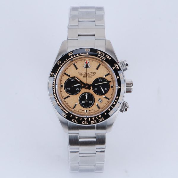 wristwatches mens watches brand luxury tactical frog chronograph watch japan vs75a quartz movement panda dial 20bar waterproof reloj 221128, Slivery;brown
wristwatches mens watches brand luxury tactical frog chronograph watch japan vs75a quartz movement panda dial 20bar waterproof reloj 221128, Slivery;brown