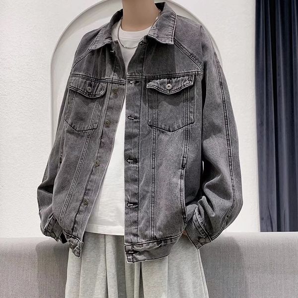 men's jackets spring autumn mens lapel denim coat m-5xl hip hop wind casual cotton plus size men hole clothes 221129, Black;brown
men's jackets spring autumn mens lapel denim coat m-5xl hip hop wind casual cotton plus size men hole clothes 221129, Black;brown