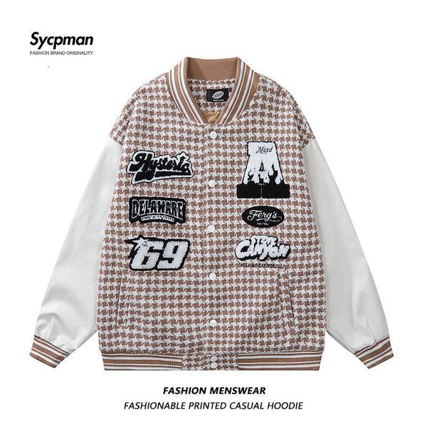 mens vests contrast thousand bird pattern design male and female student couple oversize casual versatile bomber jacket 221129, Black;white
mens vests contrast thousand bird pattern design male and female student couple oversize casual versatile bomber jacket 221129, Black;white