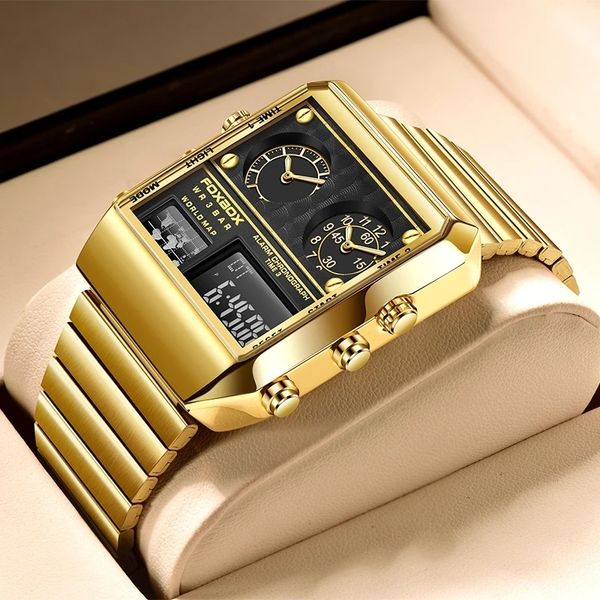 wristwatches lige creative square watch men brand luxury digital fashion dual display es for relogio masculino 221128, Slivery;brown
wristwatches lige creative square watch men brand luxury digital fashion dual display es for relogio masculino 221128, Slivery;brown