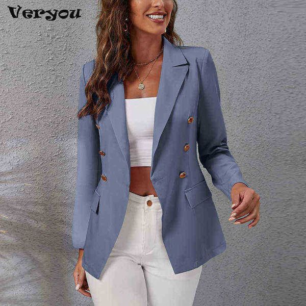 women coat 2022 slim office ladies jacet suits lapel double breasted business formal coat female blue jacket long sleeve j220813, White;black
women coat 2022 slim office ladies jacet suits lapel double breasted business formal coat female blue jacket long sleeve j220813, White;black