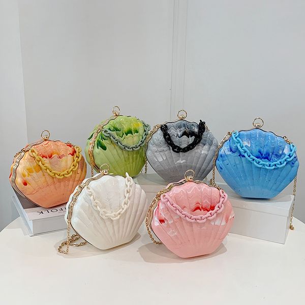 evening bags korean fashion cute candy color shell shoulder crossbody for womens trendy simple acrylic chain handbags daily bag 221128
evening bags korean fashion cute candy color shell shoulder crossbody for womens trendy simple acrylic chain handbags daily bag 221128