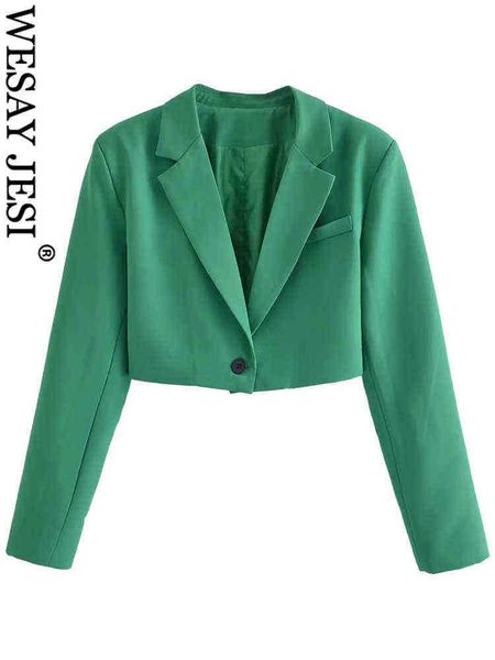 suit wesay jesi fashion new short street office women blazer solid green tr, White;black
suit wesay jesi fashion new short street office women blazer solid green tr, White;black