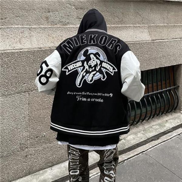 men's jackets american style retro letter embroidery high street baseball uniform jacket mens and womens hip hop couple y2k 221129, Black;brown
men's jackets american style retro letter embroidery high street baseball uniform jacket mens and womens hip hop couple y2k 221129, Black;brown